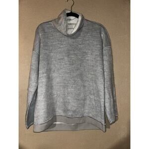 Beate Heymann Street Coulture Old Money up Town Gray  Fuzzy  Long Sleeve Top